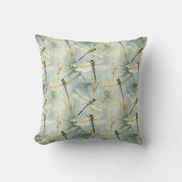 Tranquil Dragonfly Watercolor-Stil Kissen