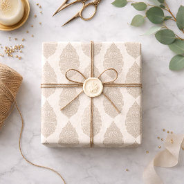 Tranquil Elegance: Sepia Henna Muster Gewebe Papa Seidenpapier