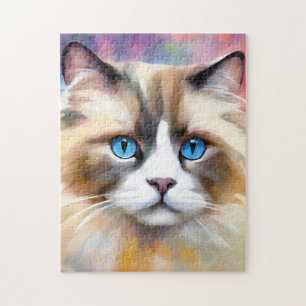 Tranquil Elegant Ragdoll Cat