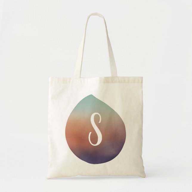 Tranquil Gradient Teardrop Tragetasche (Vorne)