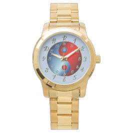 Tranquil Gray Ying Yang Armbanduhr