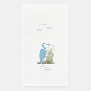 Tranquil Heron Serviette