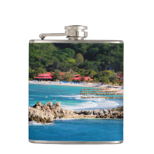 Tranquil Island Paradise Labadee Haiti Flachmann