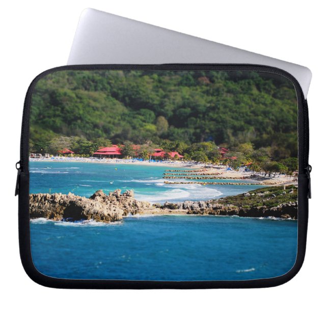 Tranquil Island Paradise Labadee Haiti Laptopschutzhülle (Vorderseite)