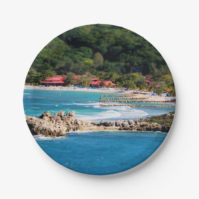 Tranquil Island Paradise Labadee Haiti Pappteller (Vorderseite)