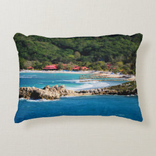 Tranquil Island Paradise Labadee Haiti Zierkissen