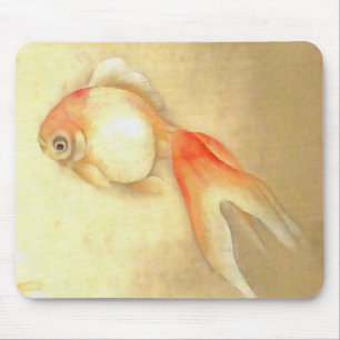 Tranquil Japanischer Goldfish Mousepad