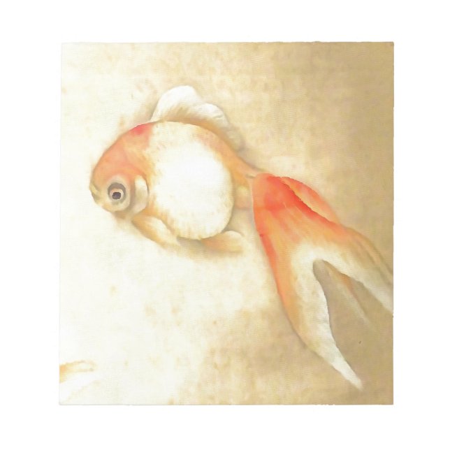 Tranquil Japanischer Goldfish Notizblock (Vorderseite)
