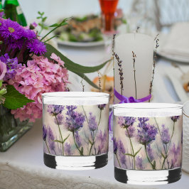 Tranquil Lavender Fields Whiskey Glasses Whiskyglas