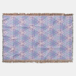 Tranquil Lavender Geometric Star Maze Muster Decke