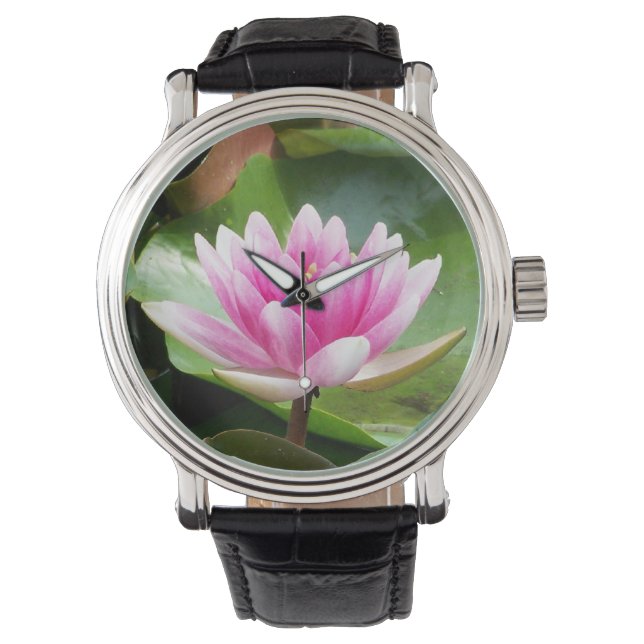 Tranquil Lotus Armbanduhr (Vorderseite)