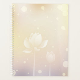 Tranquil Lotus Hardcover Daily Planner Planer