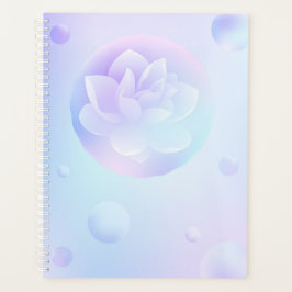 Tranquil Lotus Hardcover Daily Planner Planer
