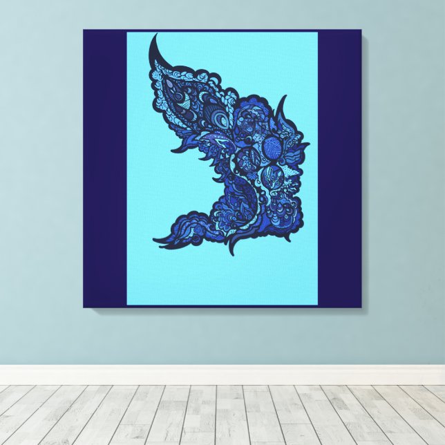 Tranquil Oasis Leinwanddruck (Insitu (Holzboden))