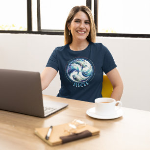 Tranquil Pisces Zodiac Fisch T-Shirt