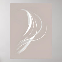 "Tranquil Rhythms" | Abstrakte Kunst in Weiß