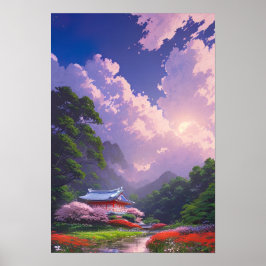 Tranquil Shrine Poster
