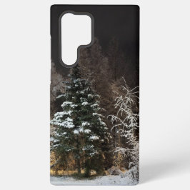 Tranquil Snowy Night Woods Samsung Handy Case Samsung Galaxy Hülle
