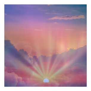 Tranquil Sunset Sky Magical Fantasy Art Fotodruck