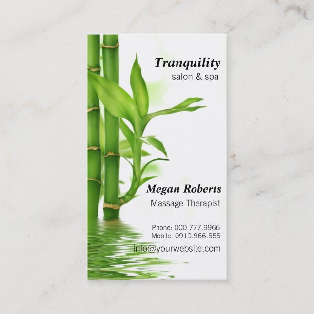 Tranquil Terminkarte (Vorderseite)