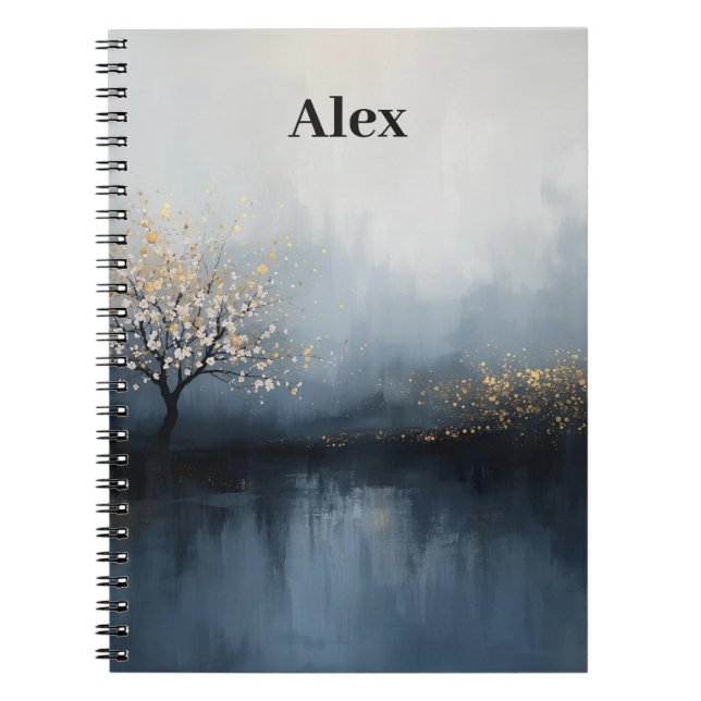 Tranquil Tree Journal - Anpassbare Art Cover Notizblock (Vorderseite)