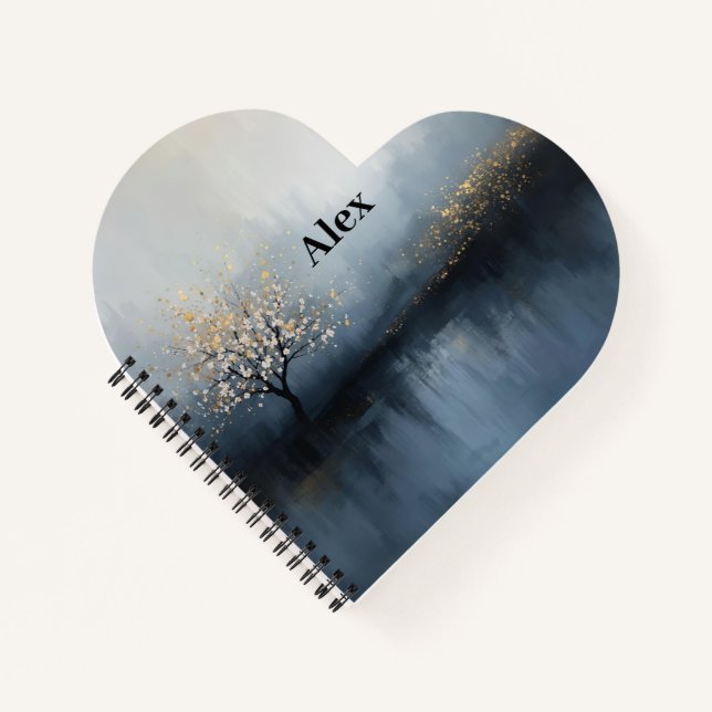 Tranquil Tree Journal - Anpassbare Art Cover Notizbuch (Vorderseite)