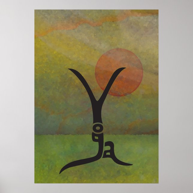 Tranquil Yoga Poster (Vorne)
