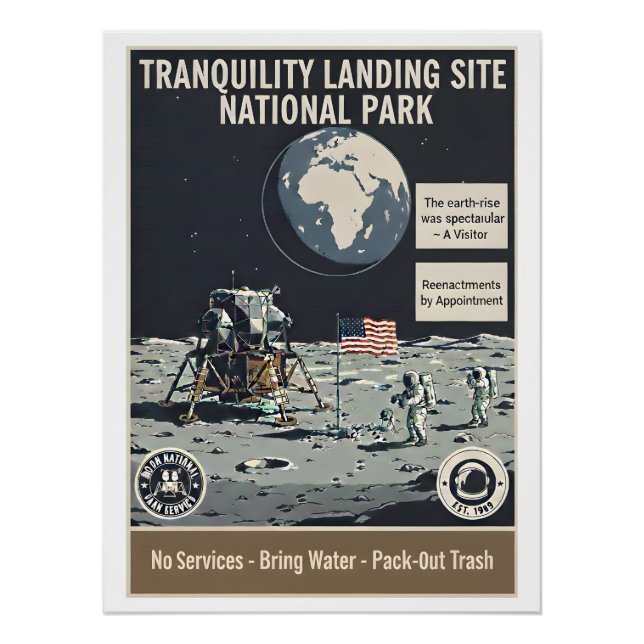 Tranquility Base Park - Poster (Vorderseite)