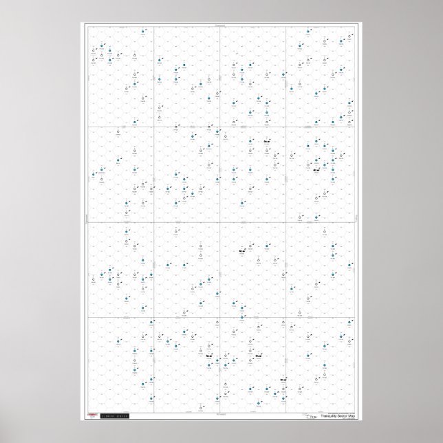 Tranquility Sector Poster Map for Clement Sector (Vorne)