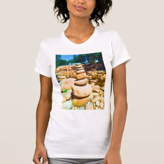 Tranquille Balancing Rocks - T-shirt Eester Rivier