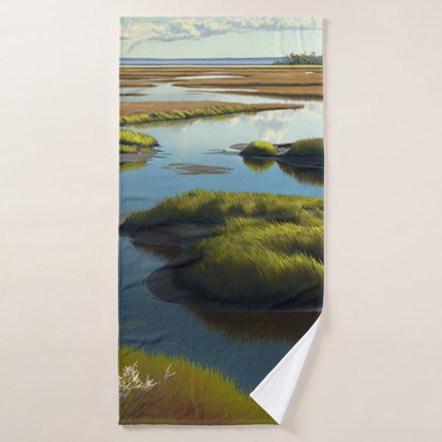 Tranquillité Côtière (Serviette de bain)