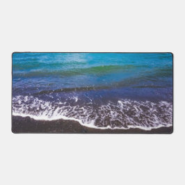 Tranquisit Blue Ocean Waves Desk Mat Schreibtischunterlage