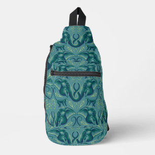 Tranquisit Safari Tapestry Pattern - Der weiße Lot Crossbody Bag