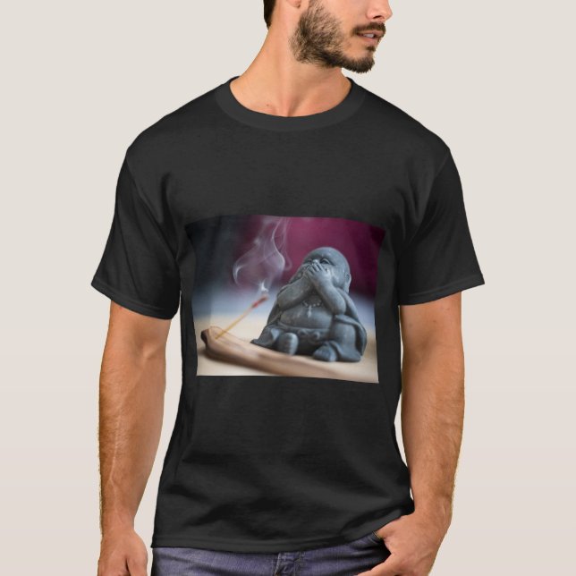 Tranquisites Weihrauch & Buddha T-Shirt Print (Vorderseite)