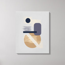 Tranquisitorische Neutrale/Tan/Blues Minimalistisc Leinwanddruck