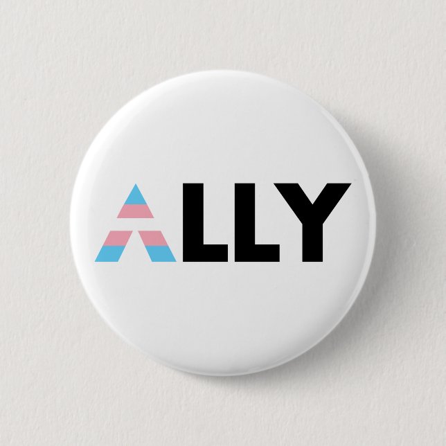 Trans alleinig LGBTQ Transgender LGBT Button (Vorderseite)