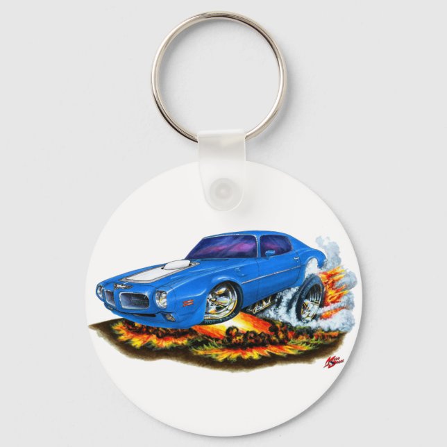 Trans Am Blue Car 1970-72 Schlüsselanhänger (Vorderseite)