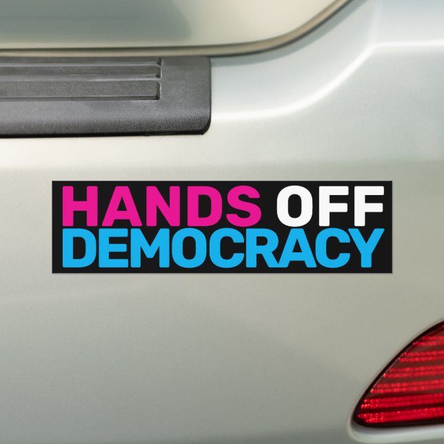 Trans Art Feminist Protest Hands der Demokratie Autoaufkleber (Auf Auto)
