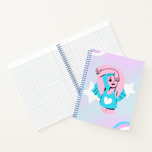 Trans art on deluxe spiral notebook notizbuch (Innenseite)