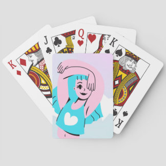 trans art on playing card spielkarten