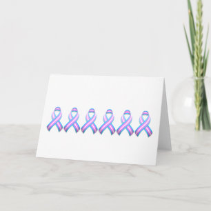 Trans Awareness Ribbon Card Karte