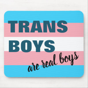 Trans Boys sind echte Boys Transgender-Flagge Mousepad