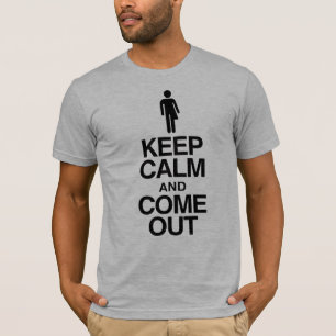 Trans Coming Out "Bleib ruhig und komm raus" T-Shirt