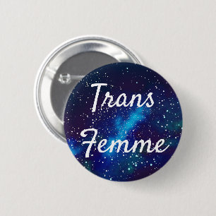 Trans Femme Customizable Galaxy Identity Button