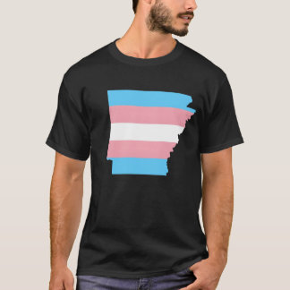 Trans Flag Arkansas LGBT-Stolz Unterstützungs-Gesc T-Shirt