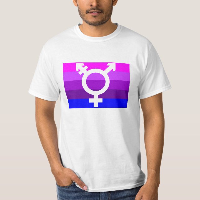 Trans Flag Cutout 2 T-Shirt (Vorderseite)