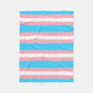 Trans Flag Fleece-Decke Fleecedecke