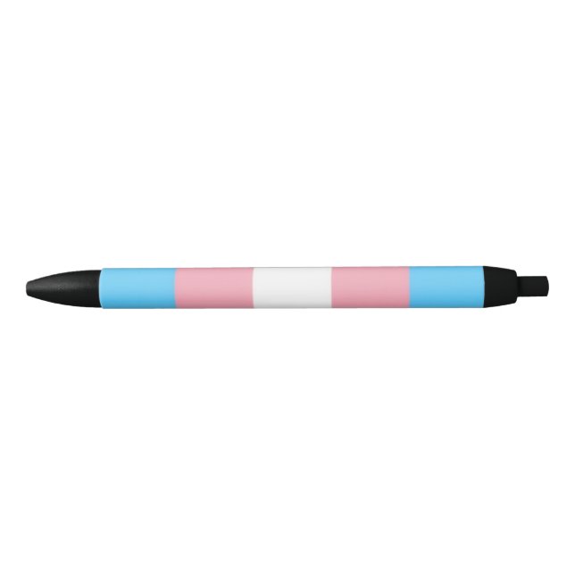trans flag on pen  kugelschreiber (Vorderseite)