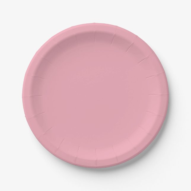 Trans Flag PINK Pappteller (Vorderseite)