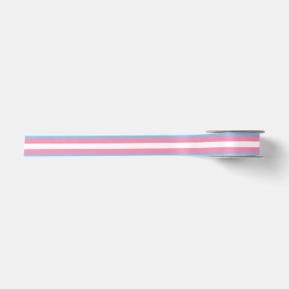Trans flag satin ribbon satinband